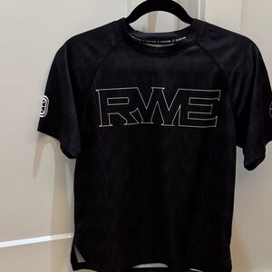 Overtime RWE Collab Kids Black Short Sleeve Tee size YL